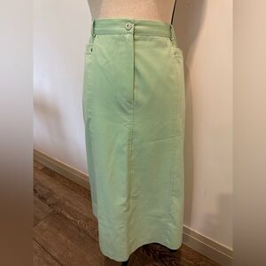 Dan Joyce Vintage Maxi Mint Green  Pencil Skirt 14